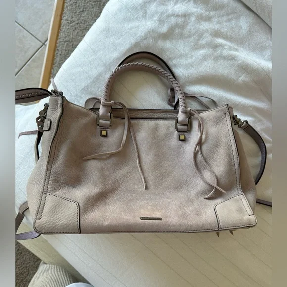 Lavender Leather Rebecca Minkoff Regan Satchel - Picture 2 of 7